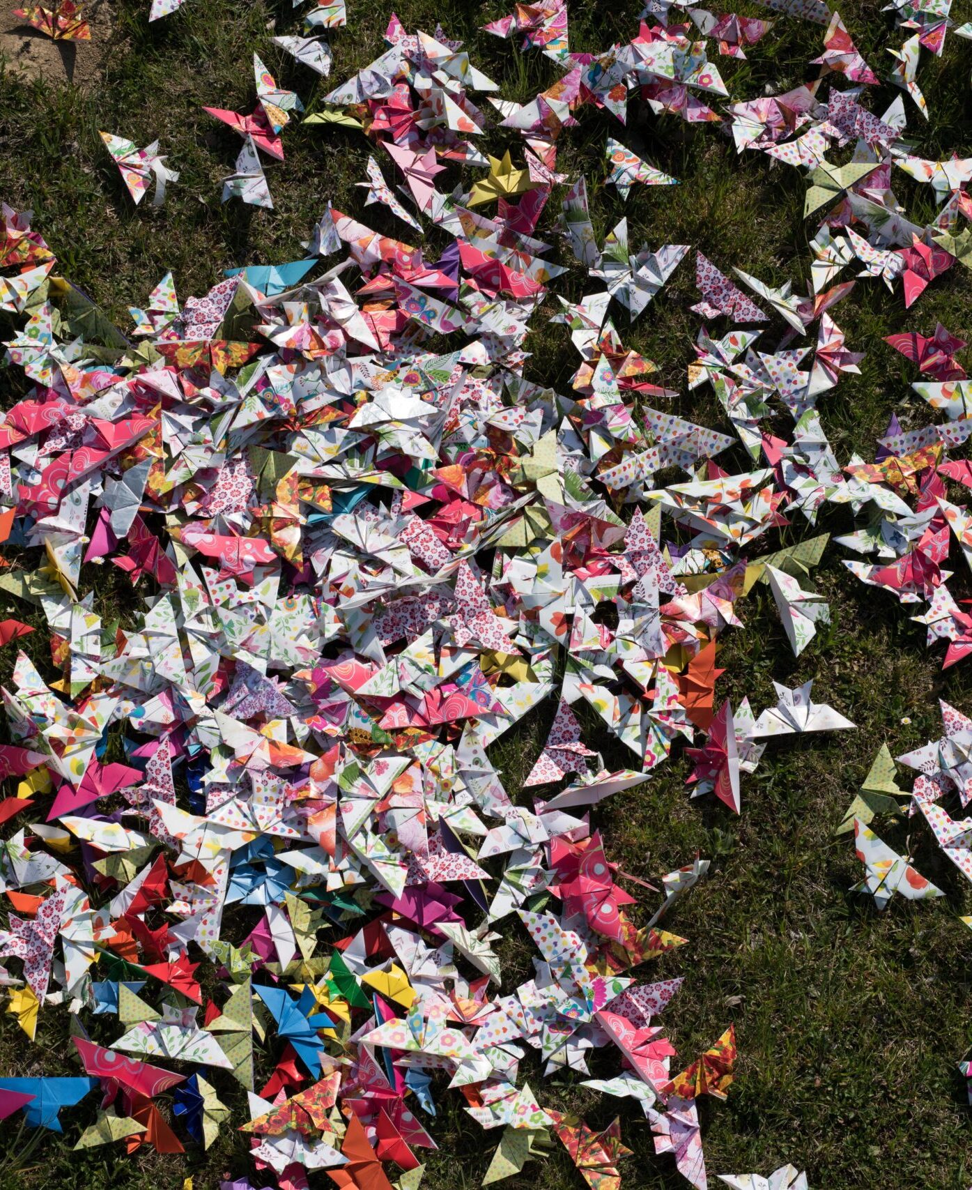 1000Schmetterlinge 1000 gefaltete Origami-Schmetterlinge
